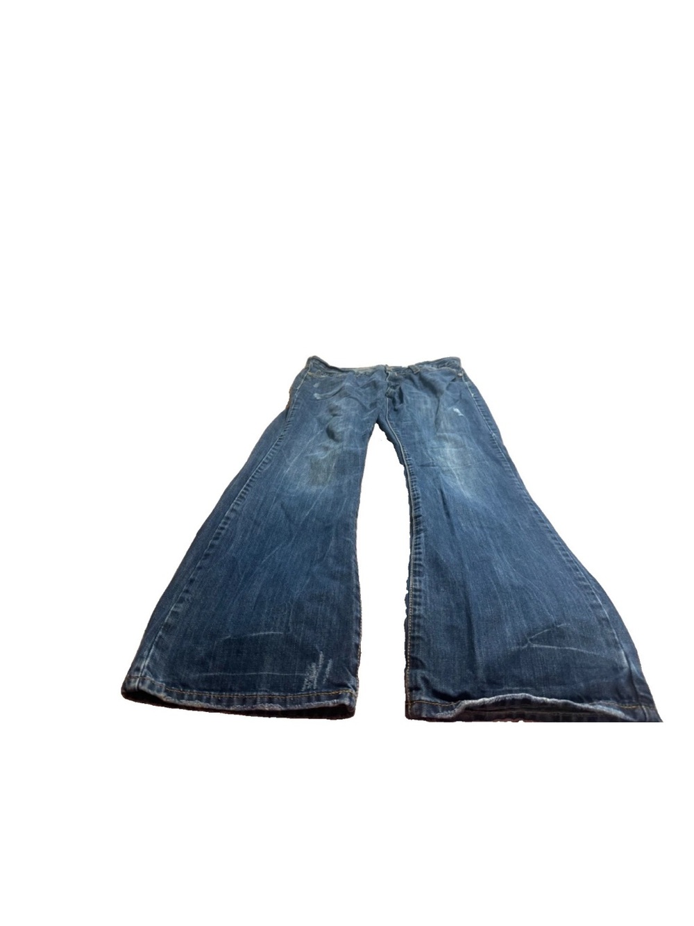 John B Stetson Mens Medium Wash Rocker Bootleg Jeans! 36x34